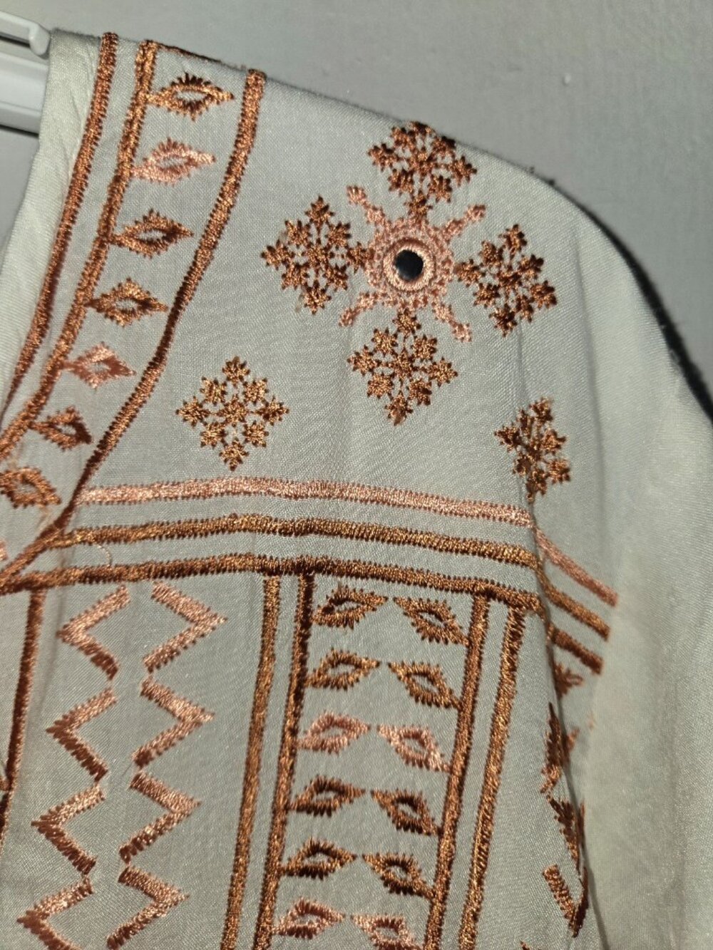 Melissa Odabash Natalia Embroidered Mini Dress / Tunic Size M - Picture 4 of 8